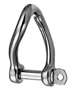 Stainless steel shackles twisted