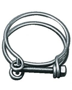 Double spiral collar for ringed hoses