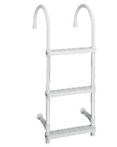 Aluminium and plastic ladder