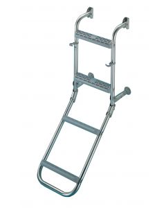 Folding stainless steel ladder