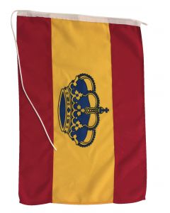 Flag in polyester Spain crown