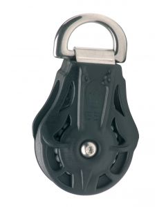 Single ball pulley with stirrup for WICHARD strap