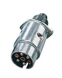 Metallic socket 7 pin 12V male plug