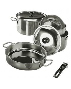 Stainless steel cooking set