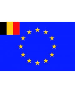 Belgium euro flag 40 x 50 cm
