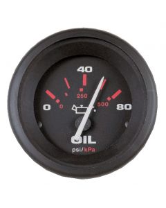 12 V pressure gauge Compatible with VDO probe Black - 0-5 bars